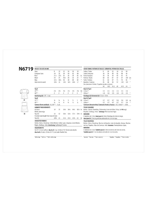 New Look Pattern 6719