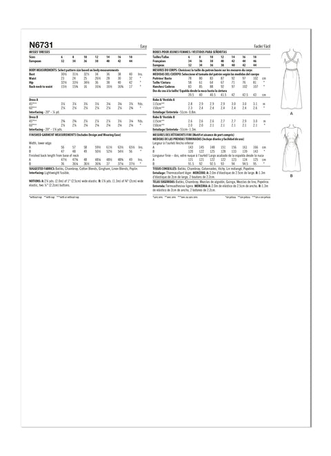 New Look Pattern 6731